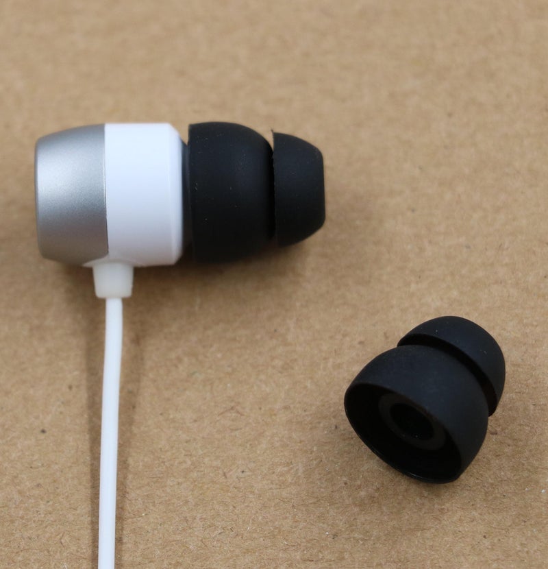ALXCD Eartip for LG HBS Series Wireless Earphone, SML & Double Flange Silicone Replacement Earbud Gel Tip, Fit for LG HBS-750 770 800 810 900 910 Tone Pro Ultra Plus Infinim [4 Pair] (Black) - Image 5
